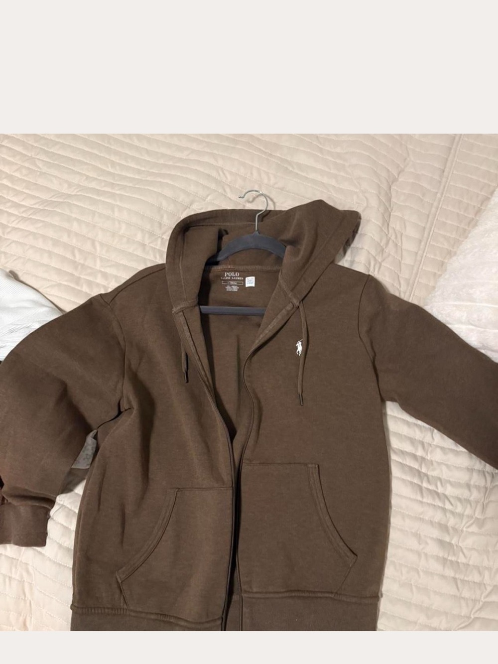 Polo by Ralph Lauren Brown Zip-Up Hoodie